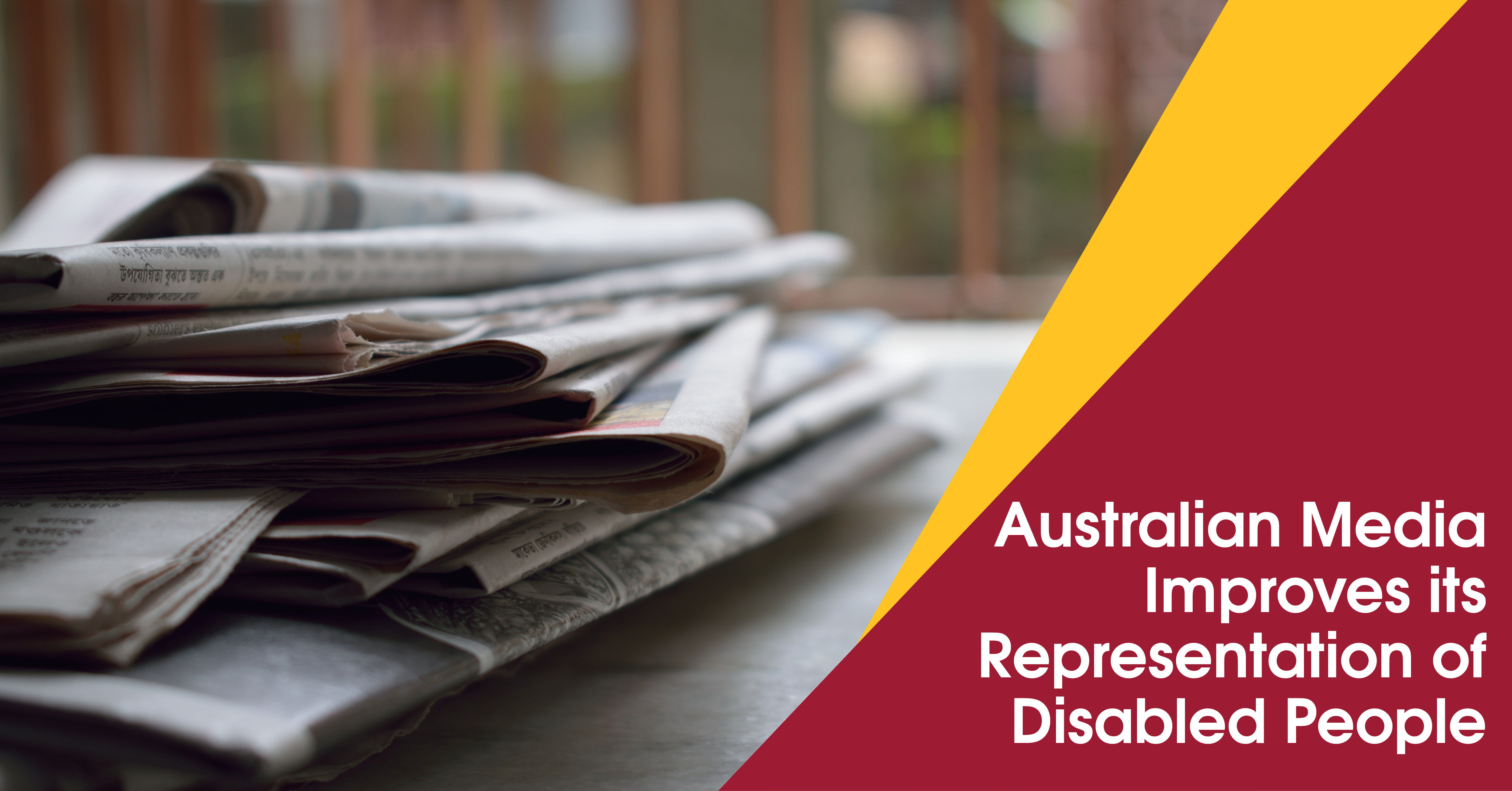 Better Representation of People With Disability in Australian Media