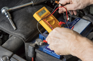 Checking a mobility scooter battery with a multimeter