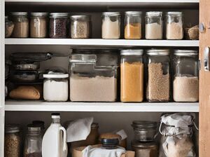 decluttering and organizing kitchen items