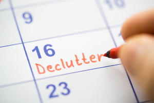 schedule decluttering session