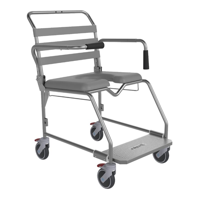 Attendant Propelled Commode-Weight Bearing Platform-530 mm Wide
