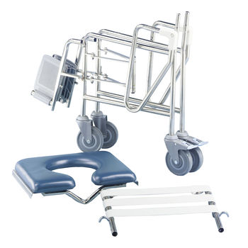 K Care Folding Transit Shower Commode Access Rehabilitation Equipment