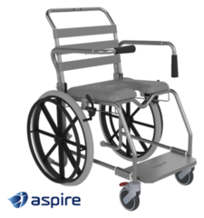 ASPIRE 460MM WEIGHT BEARING PLATFORM SHOWER COMMODE - SELF PROPELLED