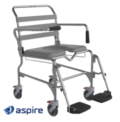 Aspire 530mm Swing Away Footrest Shower Commode