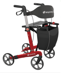 ASPIRE VOGUE CARBON FIBRE SEAT WALKER  ROLLATOR