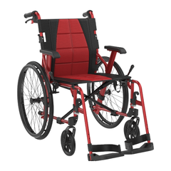 Aspire Socialite Folding Wheelchair - Self Propelled- Red Frame