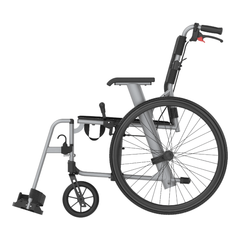 Aspire Socialite Folding Wheelchair - Self Propelled side profile