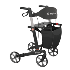 Aspire Vogue Carbon Fibre Seat Walker/Rollator