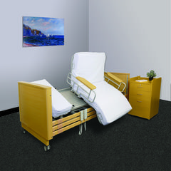 Avalon Rotating Bed with Chair to electrically assist users to get into bed