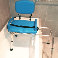 Freedom Bath Transfer Bench With Rotating Seat in the tub
