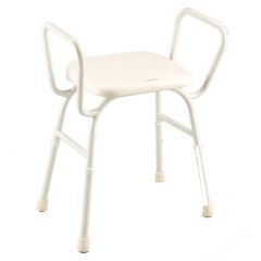 Shower Stool Arms and Padded Seat