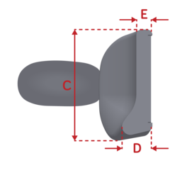 Spex Adjustable Lateral Pad Headrest