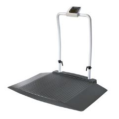 Wheelchair Scale with two wide access ramps